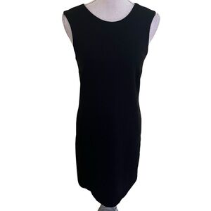 Adam Lippes Black Sleeveless Sheath Dress with Back Bow Detail 4